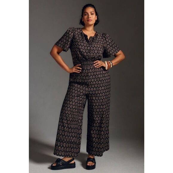 NEW Anthropologie The Somerset Jumpsuit Sz Medium - Picture 3 of 11